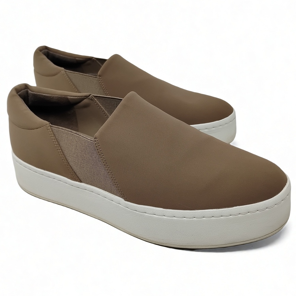 Vince Warren Platform Slip-On Leather Sneakers Size 9 Minimalist Streetwear